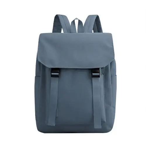  Minimalist Canvas Backpack with Flap Closure and Adjustable Straps